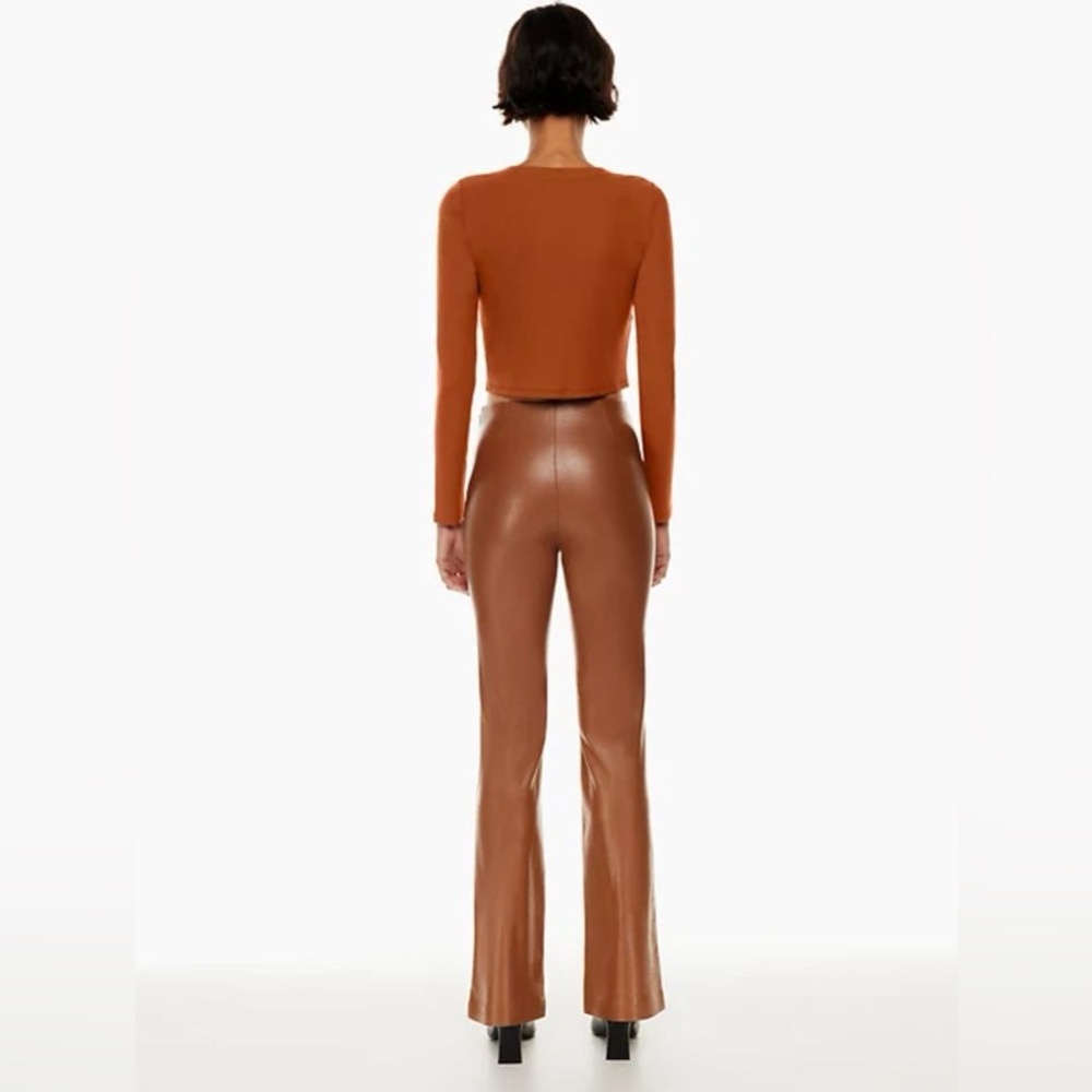 ARITZIA Wilfred Neptune Long sleeve Top Cardigan Rich Chestnut Large - Picture 4 of 11